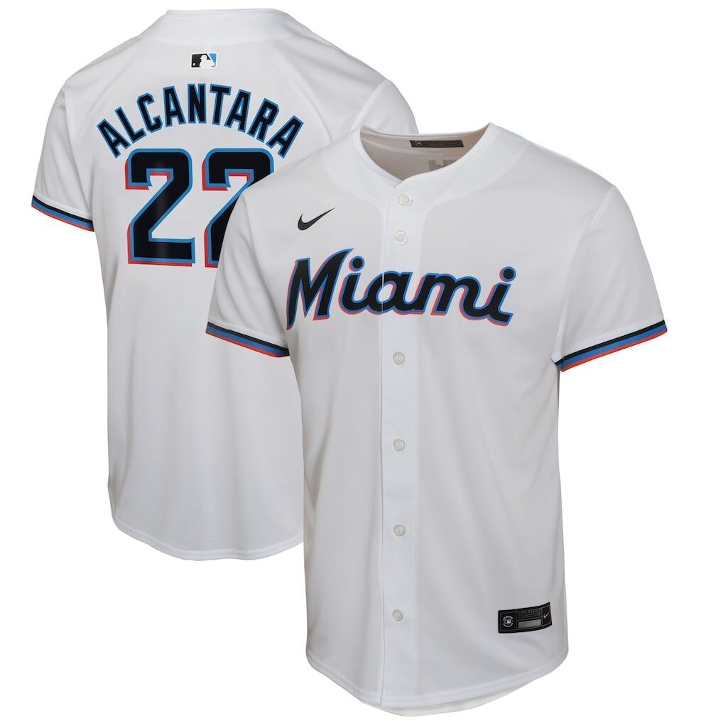 Sandy Alcantara Miami Marlins Nike Youth Home Game Player Jersey