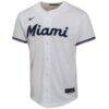Sandy Alcantara Miami Marlins Nike Youth Home Game Player Jersey - White - Side View