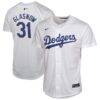 Tyler Glasnow Los Angeles Dodgers Nike Youth Home Player Game Jersey - White - Front View