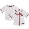 Atlanta Braves Nike Toddler Home Game Jersey - White - Front View