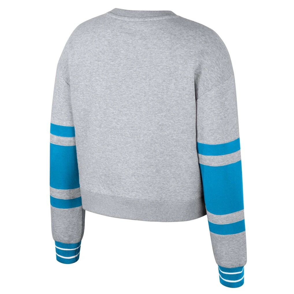 Charlotte FC Stadium Essentials Women's Scrimmage Cropped Pullover Sweatshirt - Heather Gray