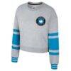 Charlotte FC Stadium Essentials Women's Scrimmage Cropped Pullover Sweatshirt - - Side View