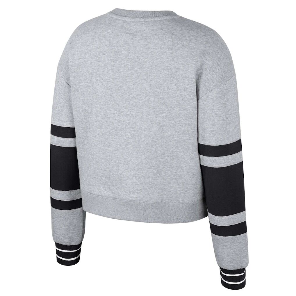 LAFC Stadium Essentials Women's Scrimmage Cropped Pullover Sweatshirt - Heather Gray