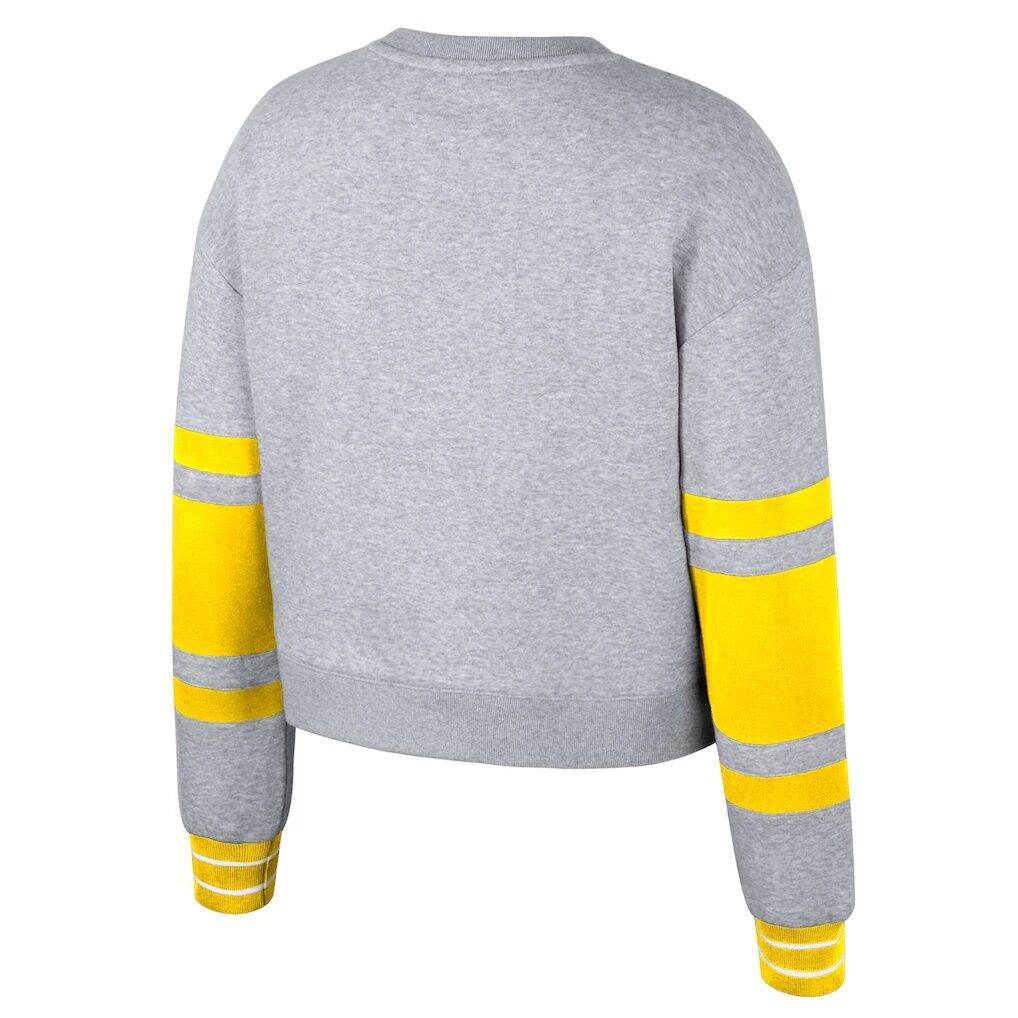 Columbus Crew Stadium Essentials Women's Scrimmage Cropped Pullover Sweatshirt - Heather Gray