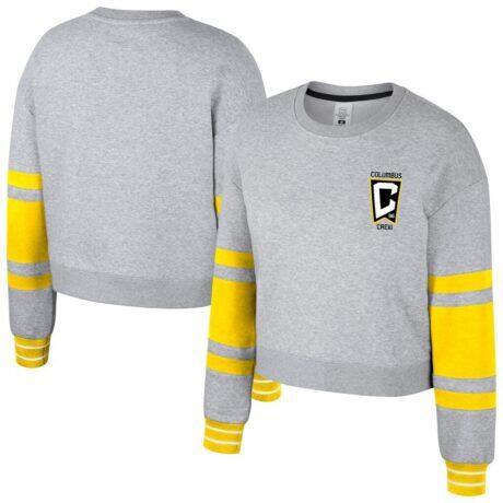 Columbus Crew Stadium Essentials Women's Scrimmage Cropped Pullover Sweatshirt - - Front View