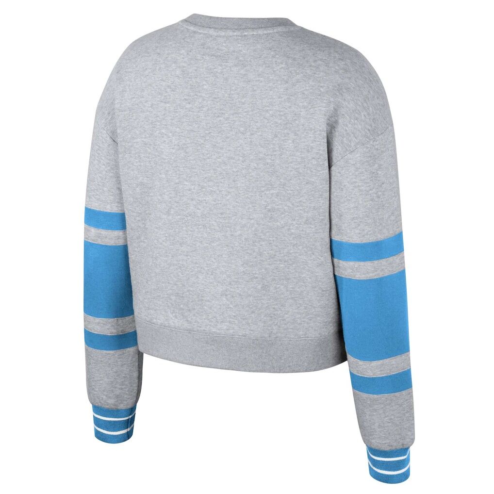 Philadelphia Union Stadium Essentials Women's Scrimmage Cropped Pullover Sweatshirt - Heather Gray