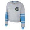 Philadelphia Union Stadium Essentials Women's Scrimmage Cropped Pullover Sweatshirt - - Side View