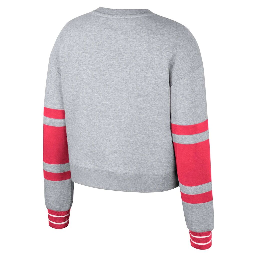 St. Louis City SC Stadium Essentials Women's Scrimmage Cropped Pullover Sweatshirt - Heather Gray