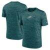 Philadelphia Eagles Nike Big & Tall Sideline Velocity Performance T-Shirt - - Front View