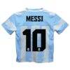 Lionel Messi Argentina National Team Vive La Fete Toddler Painted Stripes Football Jersey - - Detail View