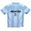Lionel Messi Argentina National Team Vive La Fete Football Jersey - - Side View