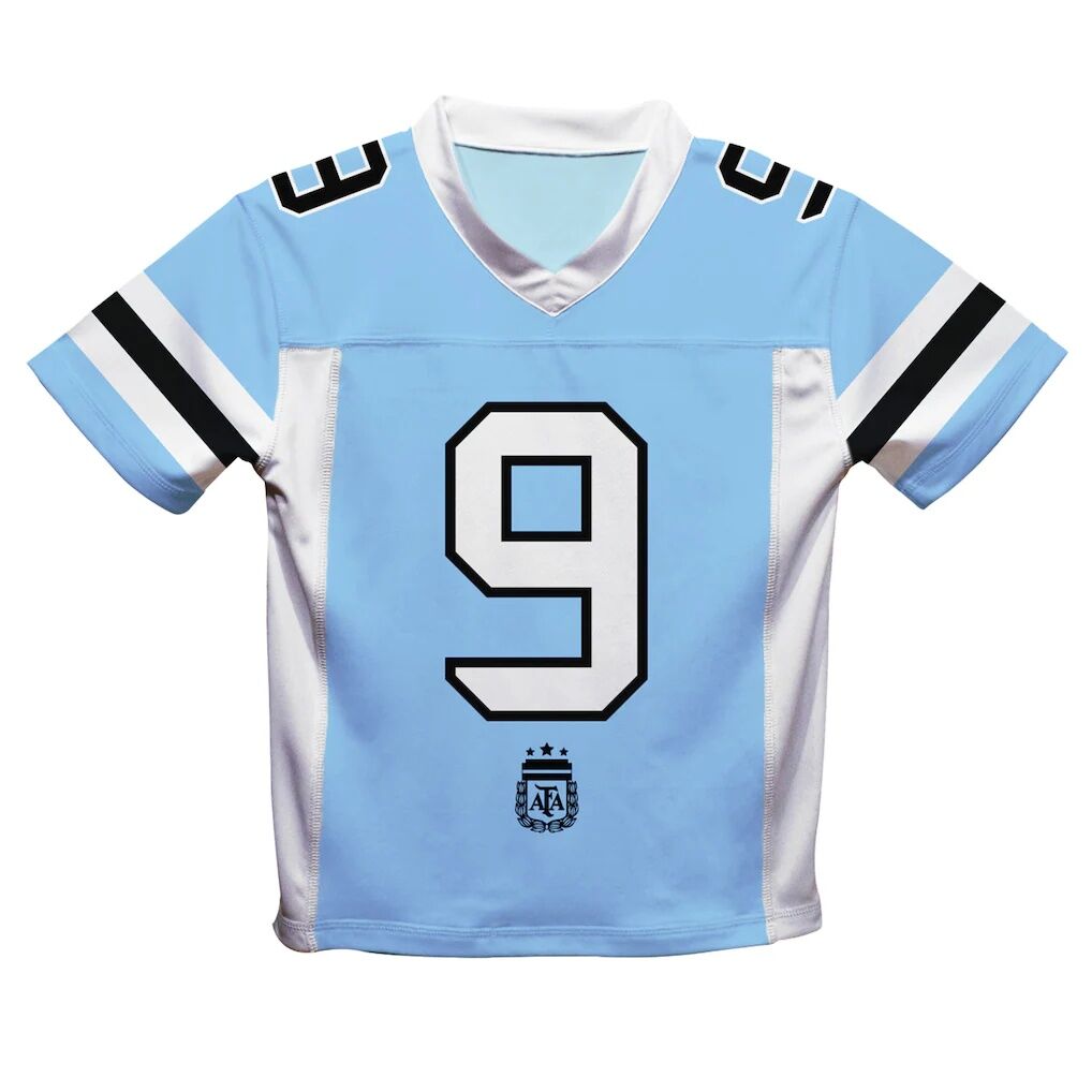 Julián Álvarez Argentina National Team Vive La Fete  Football Jersey - Light Blue