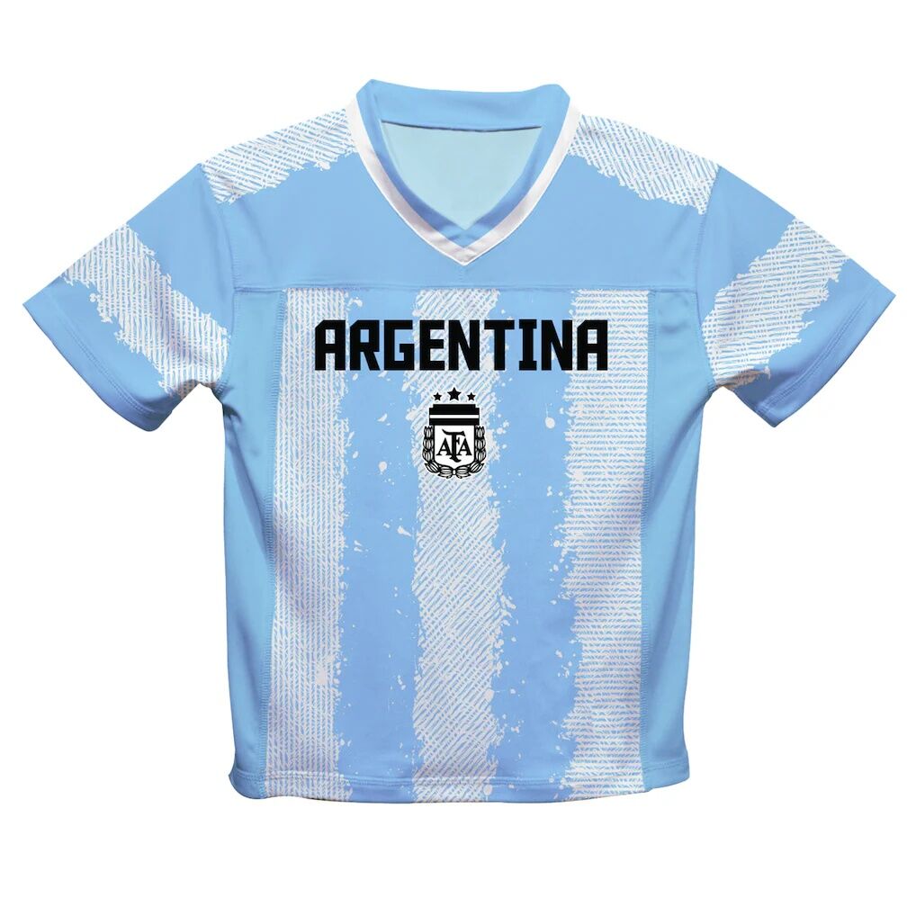 Julián Álvarez Argentina National Team Vive La Fete  Football Jersey - Light Blue