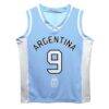Julián Álvarez Argentina National Team Vive La Fete Mesh Basketball Jersey - - Side View