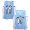 Lionel Messi Argentina National Team Vive La Fete Mesh Basketball Jersey - - Front View