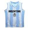 Lionel Messi Argentina National Team Vive La Fete Mesh Basketball Jersey - - Side View