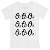 Baltimore Orioles Tiny Turnip Infant Logo Grid T-Shirt - White - Side View