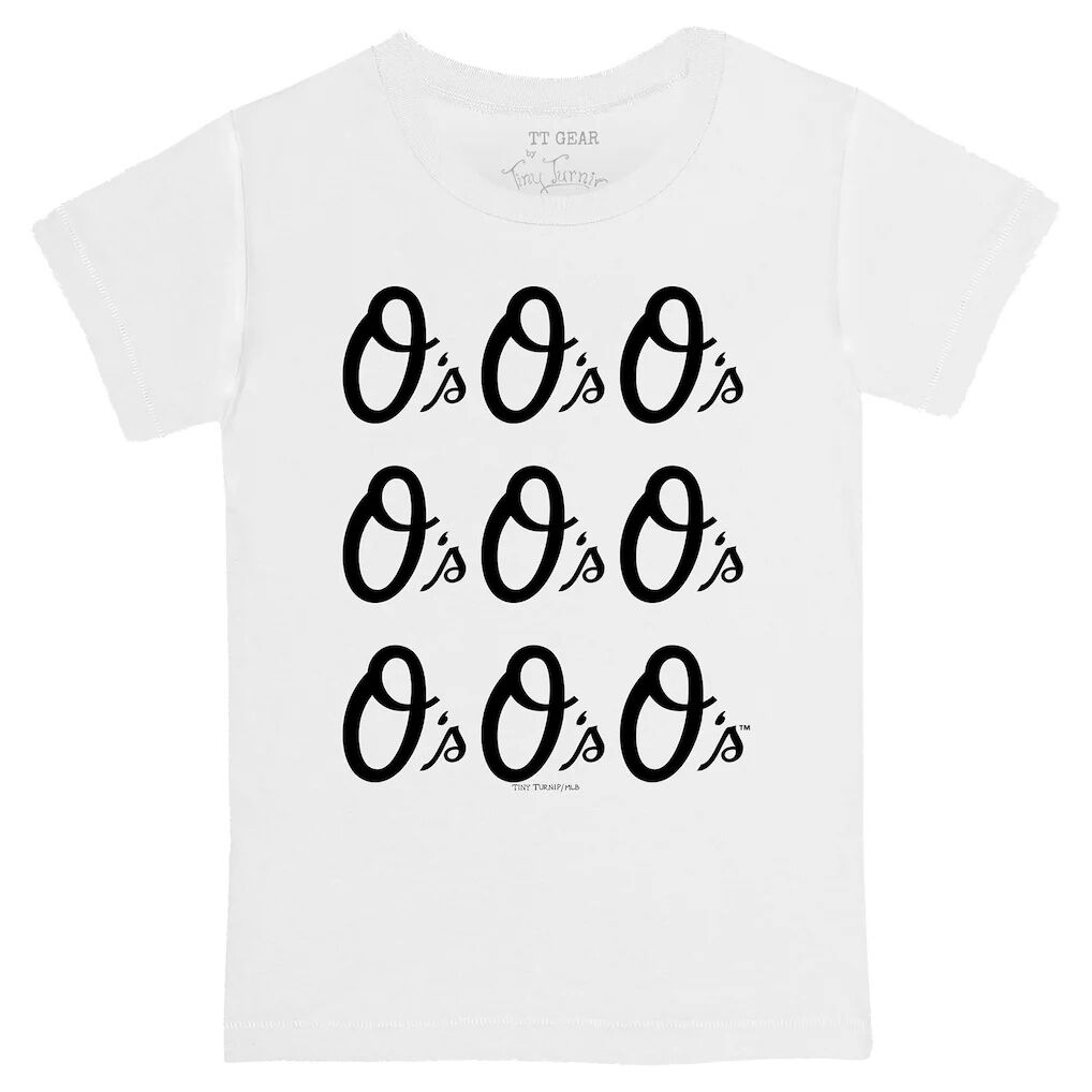 Baltimore Orioles Tiny Turnip   Infant Logo Grid  T-Shirt