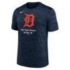Detroit Tigers Nike Velocity Dri-FIT T-Shirt - Navy - Side View