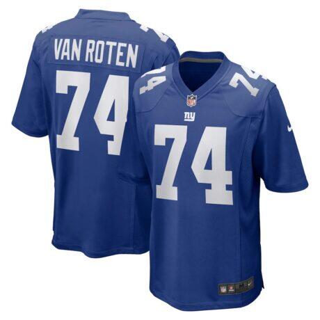 Greg Van Roten New York Giants Nike Team Game Jersey - - Front View