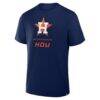 Houston Astros Fashion7 Clubhouse Legacy Side Swipe T-Shirt - Navy - Side View
