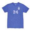 Enzo Fernández Argentina National Team 1863FC Player Vintage Tri-Blend T-Shirt - Blue - Side View