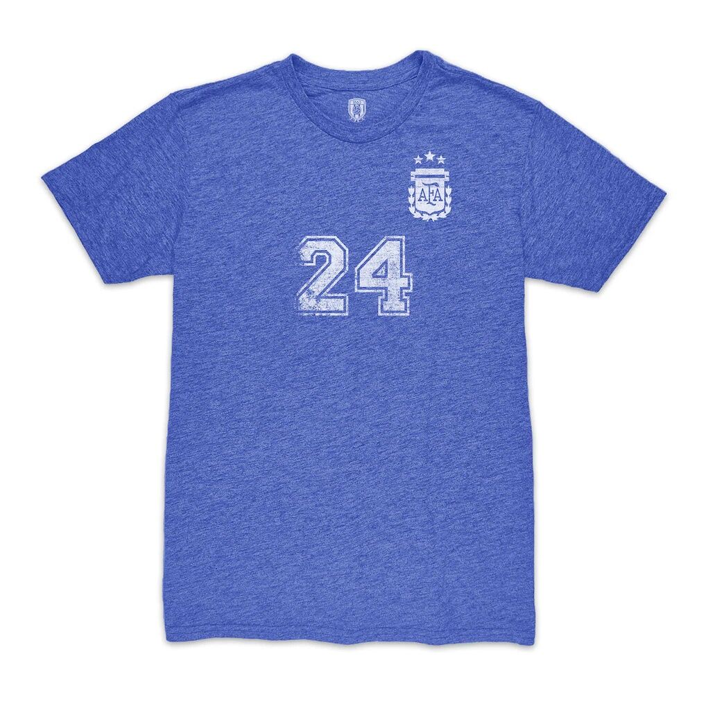 Enzo Fernández Argentina National Team 1863FC Player Vintage Tri-Blend T-Shirt