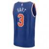 Josh Hart New York Knicks Fashion7 Youth Fast Break Replica Player Jersey - Blue - - Detail View