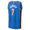 Chet Holmgren Oklahoma City Thunder Fashion7 Fast Break Replica Player Jersey - Blue - Detail View