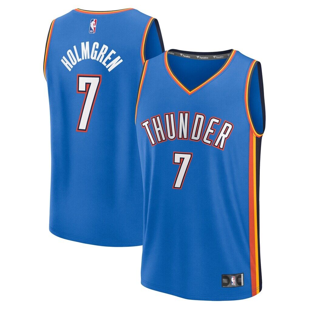 Chet Holmgren Oklahoma City Thunder Fashion7 Fast Break Replica Player Jersey - Icon Edition