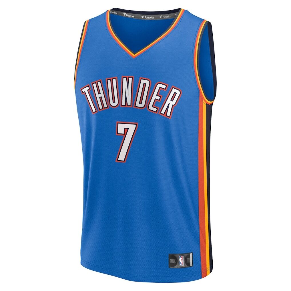 Chet Holmgren Oklahoma City Thunder Fashion7 Fast Break Replica Player Jersey - Icon Edition