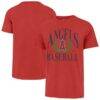 Los Angeles Angels '47 Pitchout Franklin T-Shirt - Red - Front View