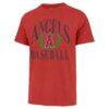 Los Angeles Angels '47 Pitchout Franklin T-Shirt - Red - Side View