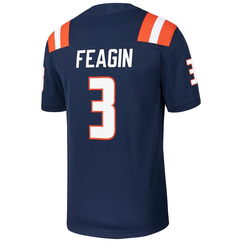 Kaden Feagin Illinois Fighting Illini Nike NIL Football Game Jersey