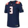 Kaden Feagin Illinois Fighting Illini Nike NIL Football Game Jersey - Navy - Side View