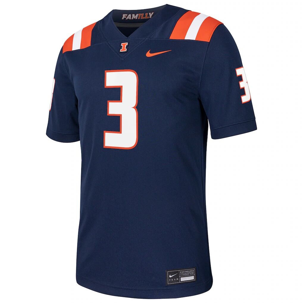 Kaden Feagin Illinois Fighting Illini Nike NIL Football Game Jersey