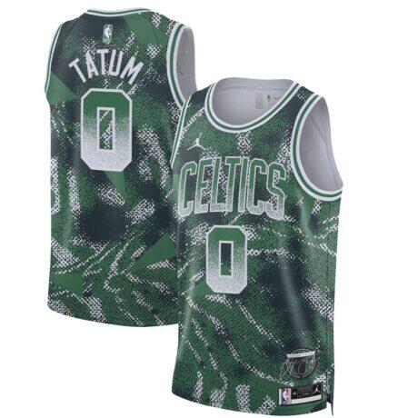 Jayson Tatum Boston Celtics Nike Unisex 2025 Select Series Swingman Player Jersey - Green - Front View