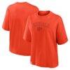 Cincinnati Bengals Nike Women's Glory Arch Boxy T-Shirt - Orange - Front View