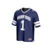 #1 BYU Cougars GameDay Greats Unisex Collegiate Football Fashion Jersey - Navy - Side View