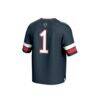 #1 Howard Bison GameDay Greats Unisex Collegiate Football Fashion Jersey - Navy - Detail View