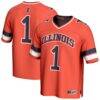 #1 Illinois Fighting Illini GameDay Greats Unisex Collegiate Football Fashion Jersey - Orange - Front View