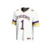 #1 LSU Tigers GameDay Greats Unisex Collegiate Football Fashion Jersey - White - Side View