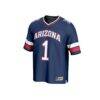 #1 Arizona Wildcats GameDay Greats Unisex Collegiate Football Fashion Jersey - Navy - Side View