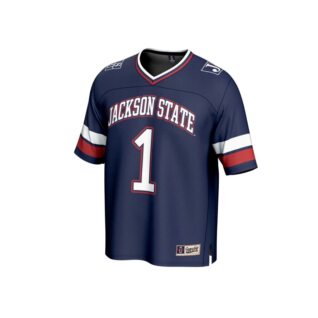 #1 Jackson State Tigers GameDay Greats Unisex Collegiate Football Fashion Jersey - Royal