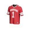 #1 Houston Cougars GameDay Greats Youth Collegiate Football Fashion Jersey - Red - Side View