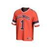 #1 Illinois Fighting Illini GameDay Greats Youth Collegiate Football Fashion Jersey - Orange - Side View