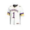 #1 LSU Tigers GameDay Greats Youth Collegiate Football Fashion Jersey - White - Side View