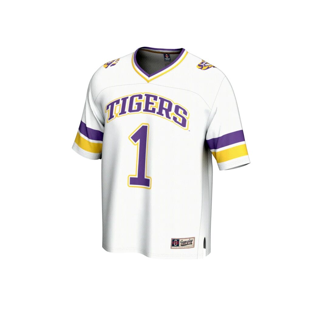 #1 LSU Tigers GameDay Greats Youth Collegiate Football Fashion Jersey