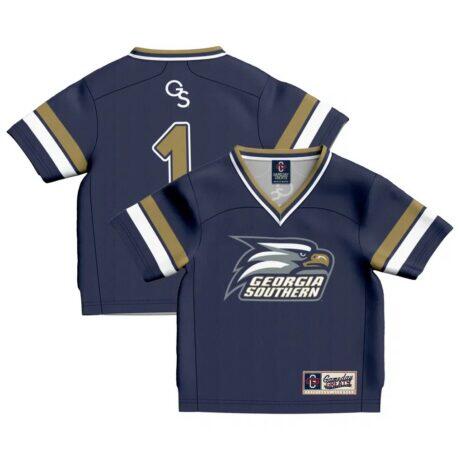 #1 Georgia Southern Eagles GameDay Greats Toddler Collegiate Football Fashion Jersey - Blue - Front View