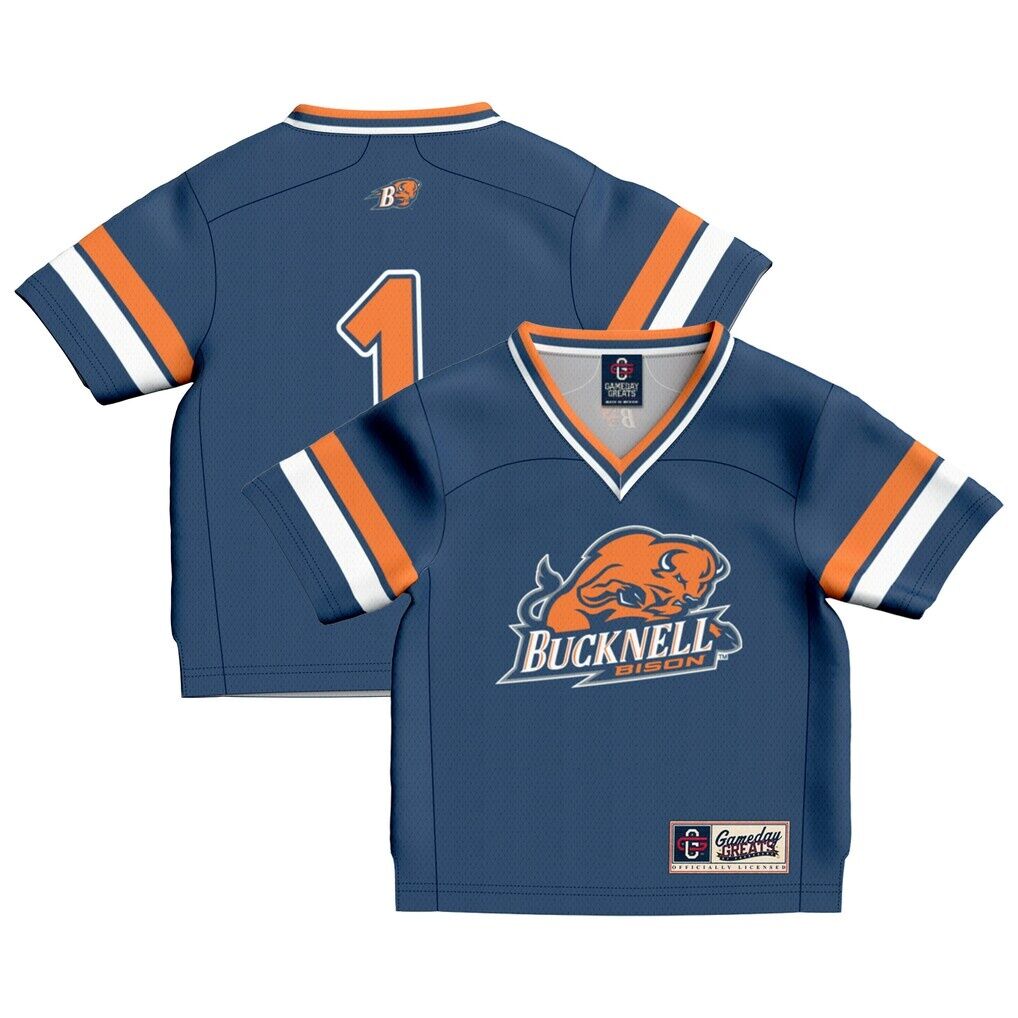 #1 Bucknell Bison GameDay Greats Toddler Collegiate Football Fashion Jersey